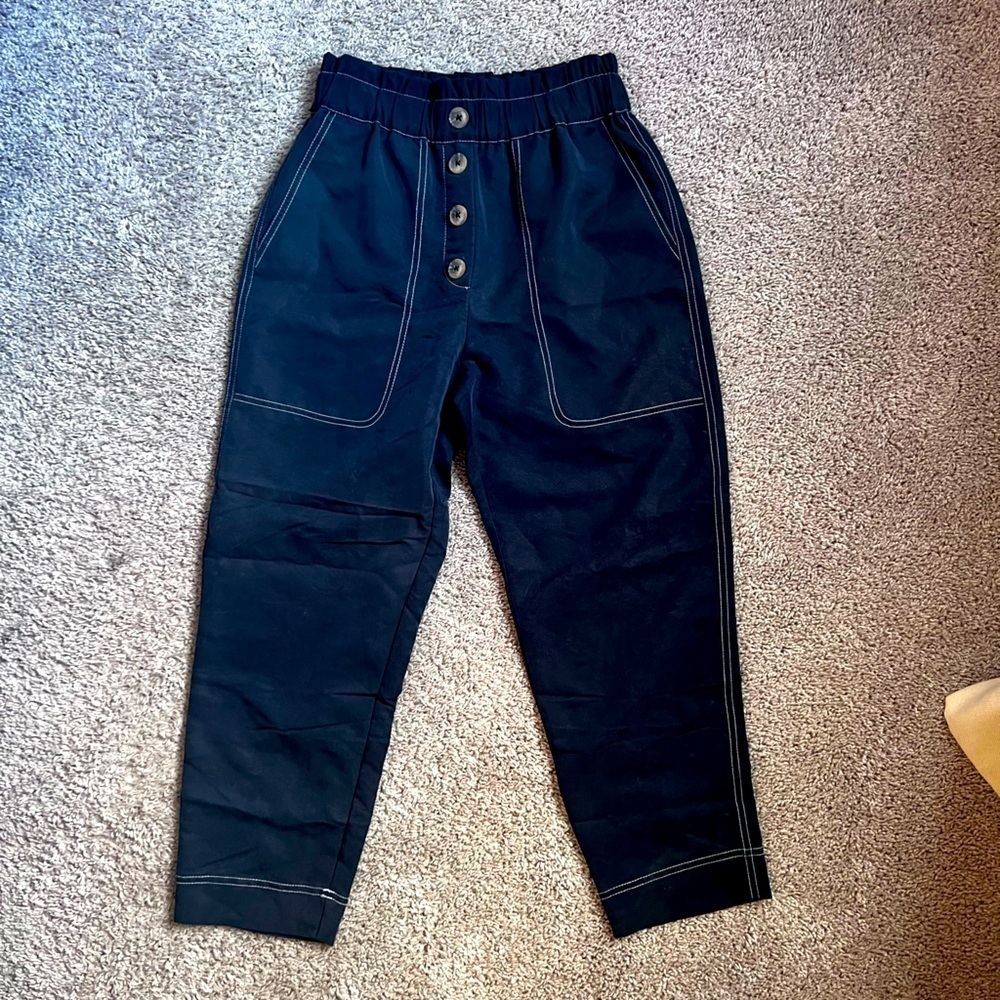 ZARA high waisted pants size XS in navy